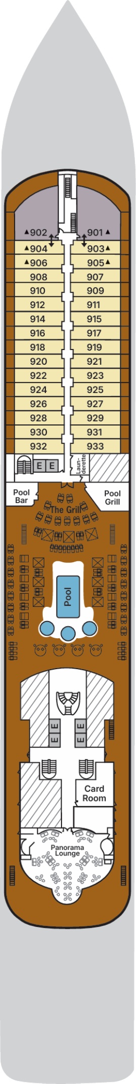 Silver Spirit Deck 9 deck plan