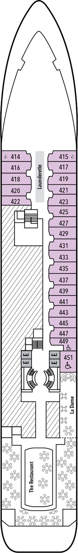 Silver Cloud Expedition Deck 4 deck plan