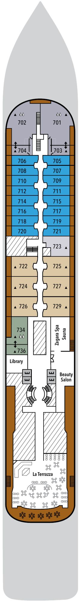 Silver Cloud Expedition Deck 7 deck plan
