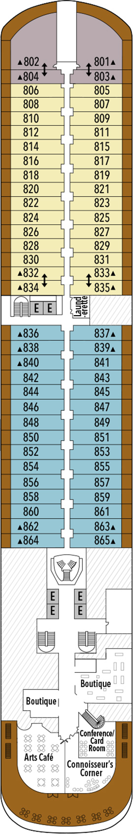 Silver Muse Deck 8 deck plan