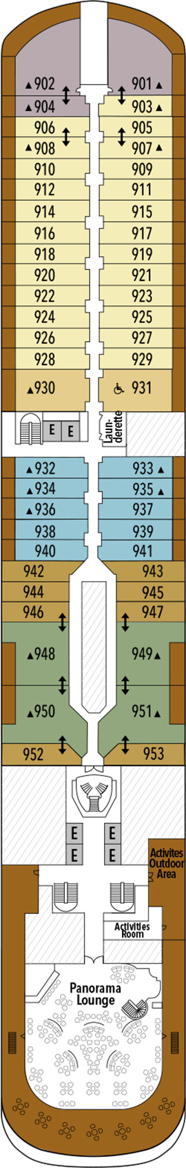 Silver Muse Deck 9 deck plan