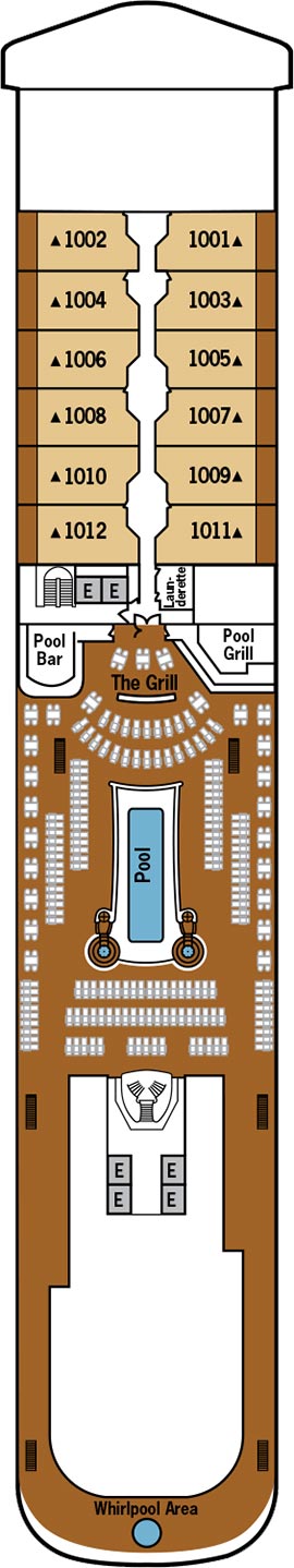 Silver Moon Deck 10 deck plan