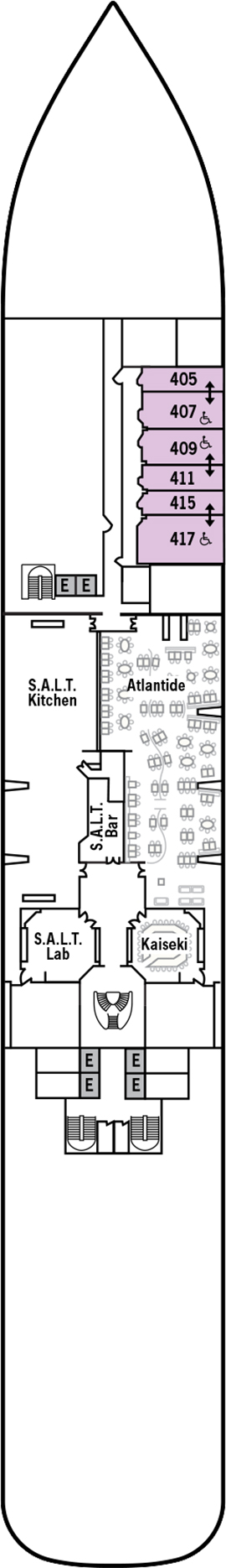 Silver Moon Deck 4 deck plan