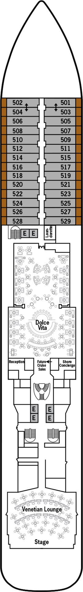 Silver Moon Deck 5 deck plan