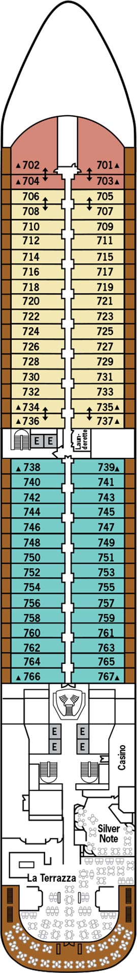 Silver Moon Deck 7 deck plan