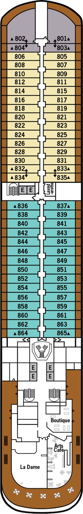 Silver Moon Deck 8 deck plan