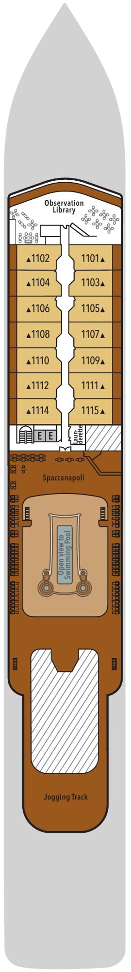 Silver Moon Deck 11 deck plan