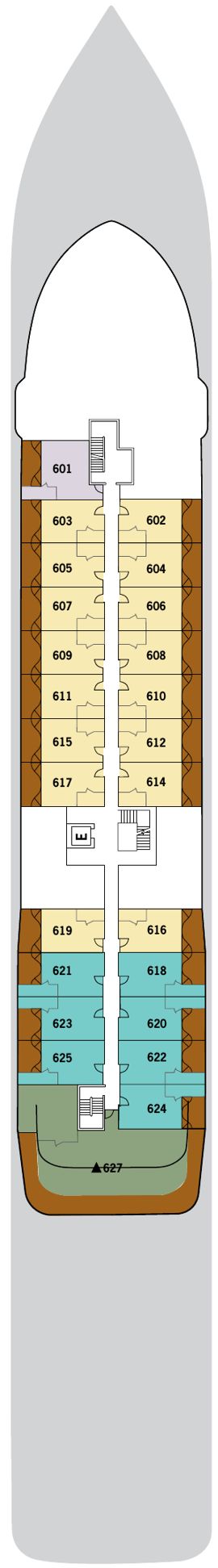 Silver Origin Deck 6 deck plan