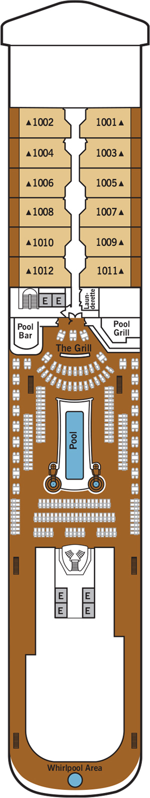 Silver Dawn Deck 10 deck plan
