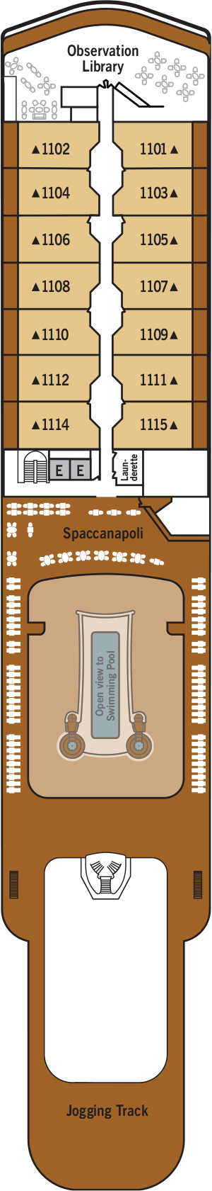 Silver Dawn Deck 11 deck plan
