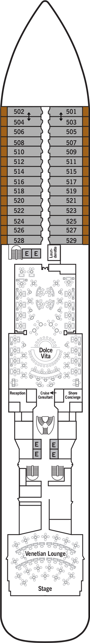 Silver Dawn Deck 5 deck plan