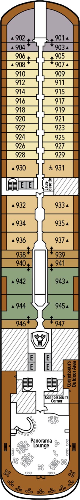 Silver Dawn Deck 9 deck plan