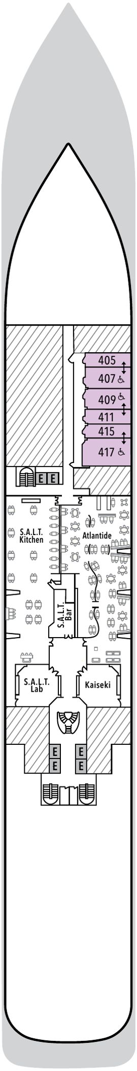 Silver Dawn Deck 4 deck plan