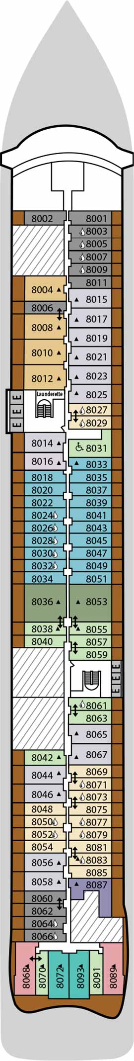 Silver Nova Deck 8 deck plan
