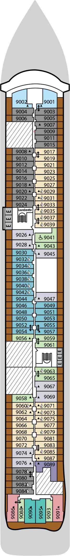 Silver Nova Deck 9 deck plan
