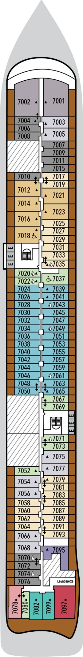 Silver Ray Deck 7 deck plan