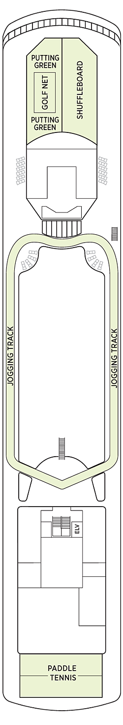 Seven Seas Voyager Deck 12 deck plan