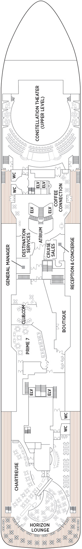 Seven Seas Voyager Deck 5 deck plan