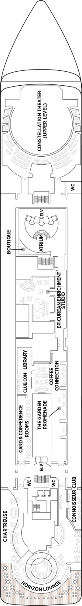 Seven Seas Mariner Deck 6 deck plan