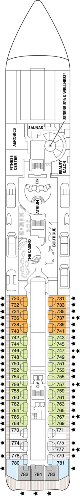 Seven Seas Mariner Deck 7 deck plan