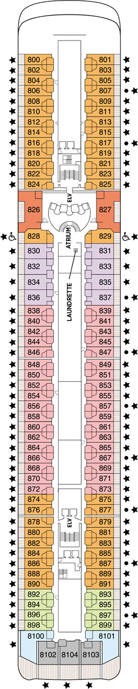 Seven Seas Mariner Deck 8 deck plan