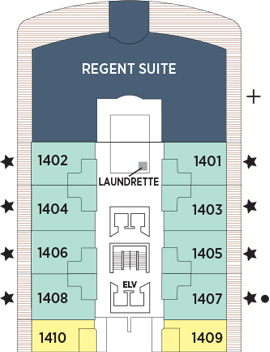 Seven Seas Explorer Deck 14 deck plan