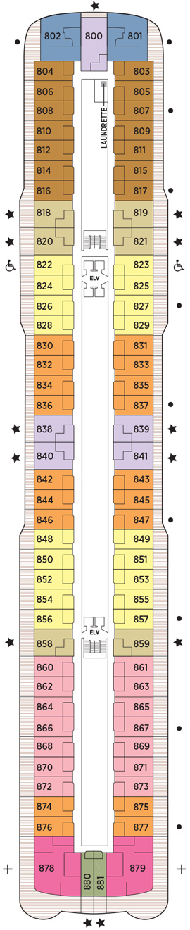 Seven Seas Explorer Deck 8 deck plan