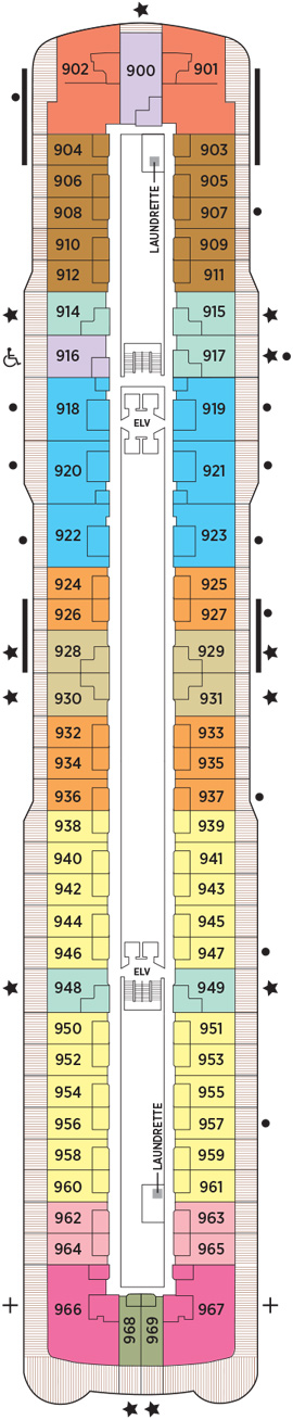 Seven Seas Explorer Deck 9 deck plan