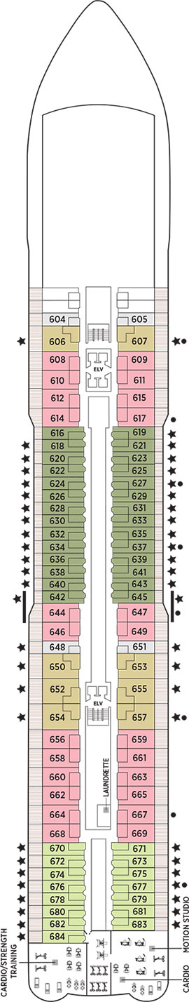 Seven Seas Explorer Deck 6 deck plan