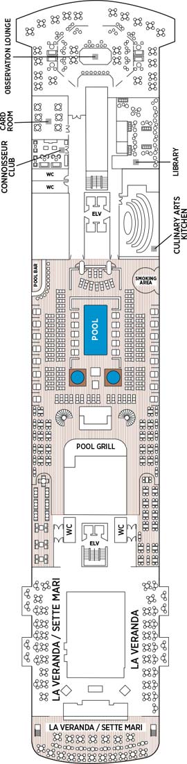 Seven Seas Splendor Deck 11 deck plan