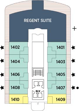 Seven Seas Splendor Deck 14 deck plan