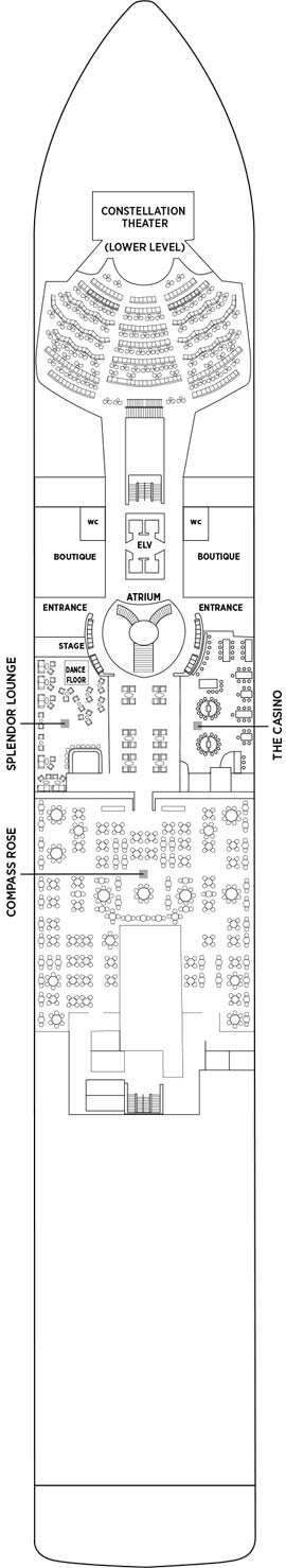 Seven Seas Splendor Deck 4 deck plan