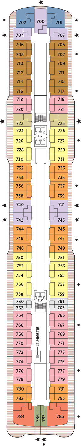 Seven Seas Splendor Deck 7 deck plan