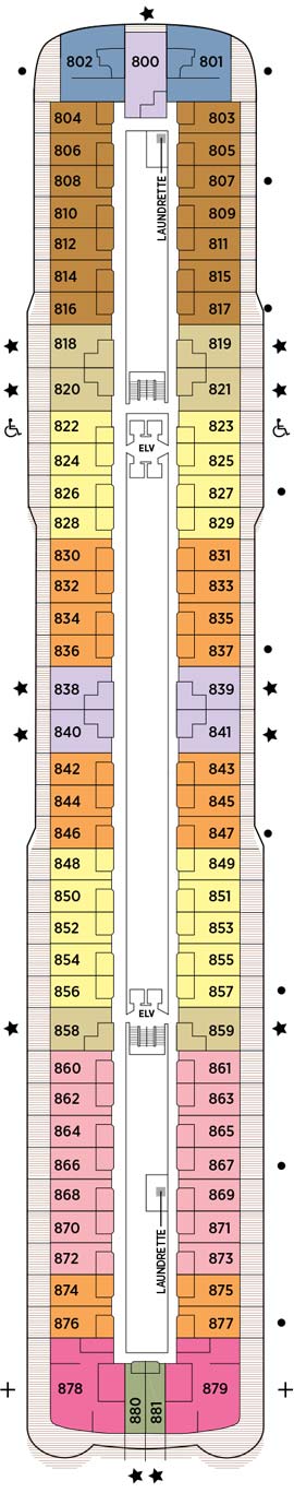 Seven Seas Splendor Deck 8 deck plan