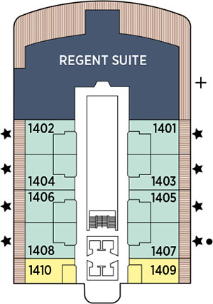 Seven Seas Grandeur Deck 14 deck plan