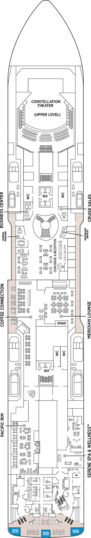 Seven Seas Grandeur Deck 5 deck plan