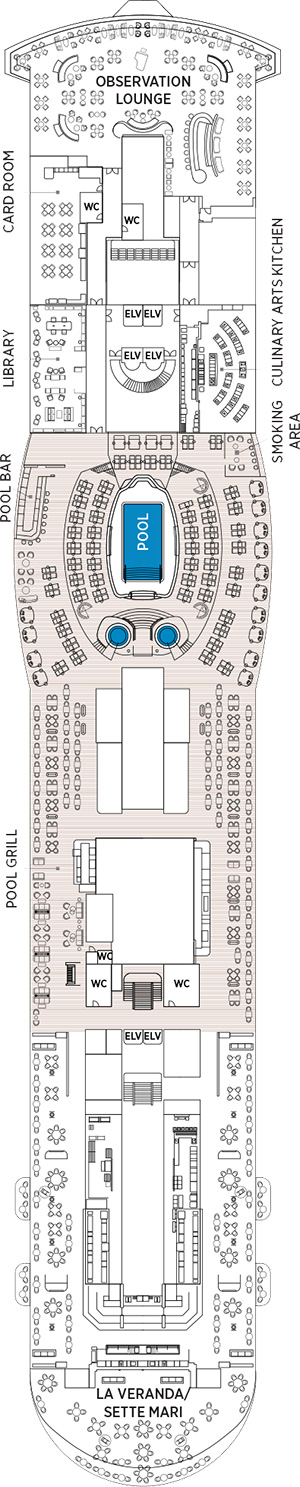 Seven Seas Prestige Deck 12 deck plan