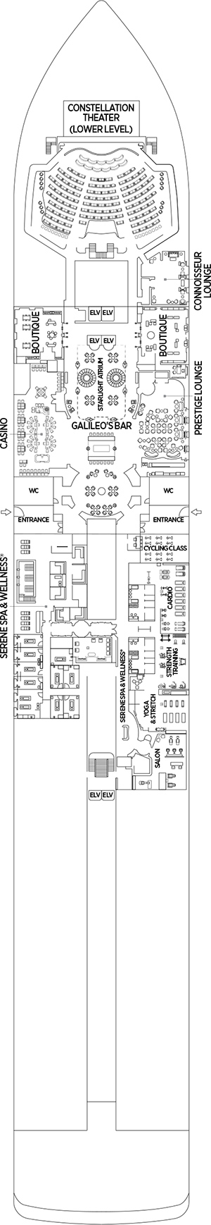 Seven Seas Prestige Deck 4 deck plan