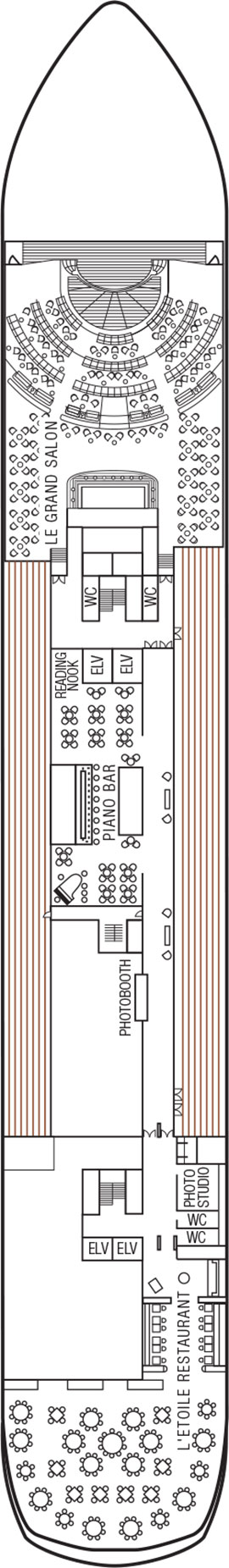 m/s Paul Gauguin Deck 5 deck plan