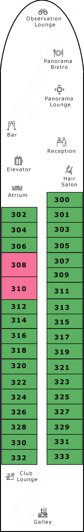 Avalon Panorama Royal Deck deck plan