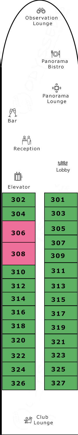 Avalon Visionary Royal Deck deck plan