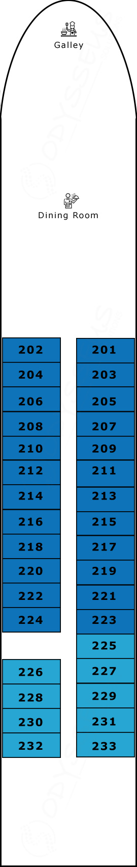 Avalon Vista Sapphire Deck deck plan