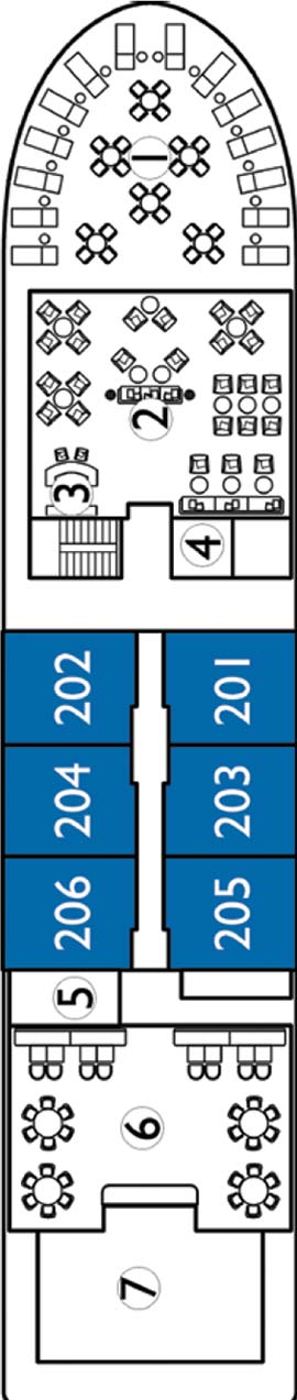 Avalon Saigon Tonle Deck deck plan