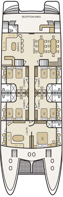 Treasure of Galápagos Main Deck deck plan