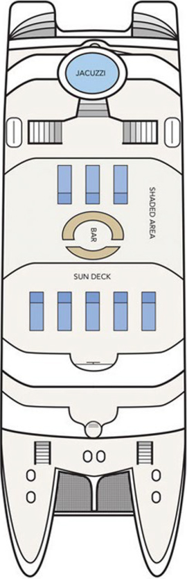 Treasure of Galápagos Sun Deck deck plan