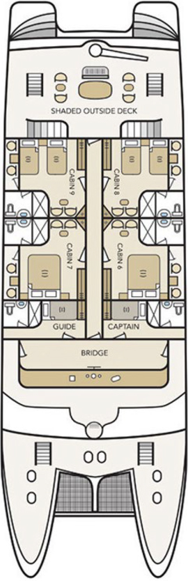 Treasure of Galápagos Upper Deck deck plan
