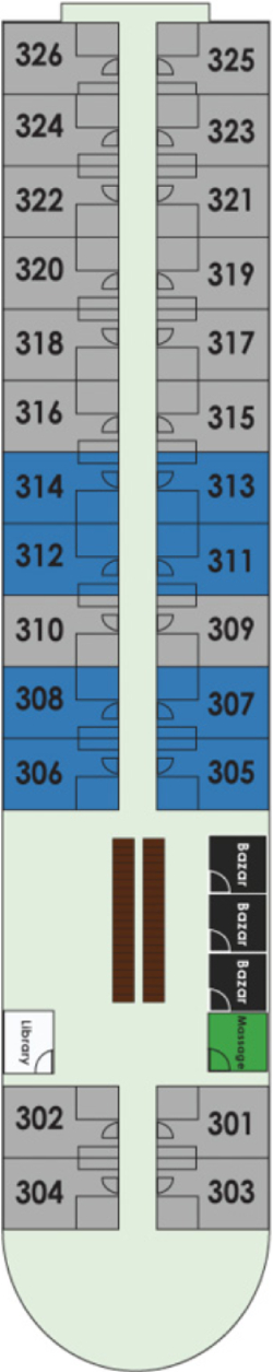 MS Farah Second Deck deck plan