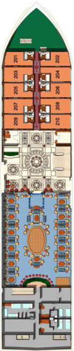 Sonesta St George Deck B deck plan
