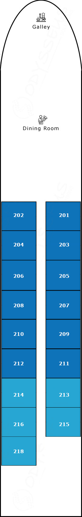 Avalon Alegria Sapphire Deck deck plan