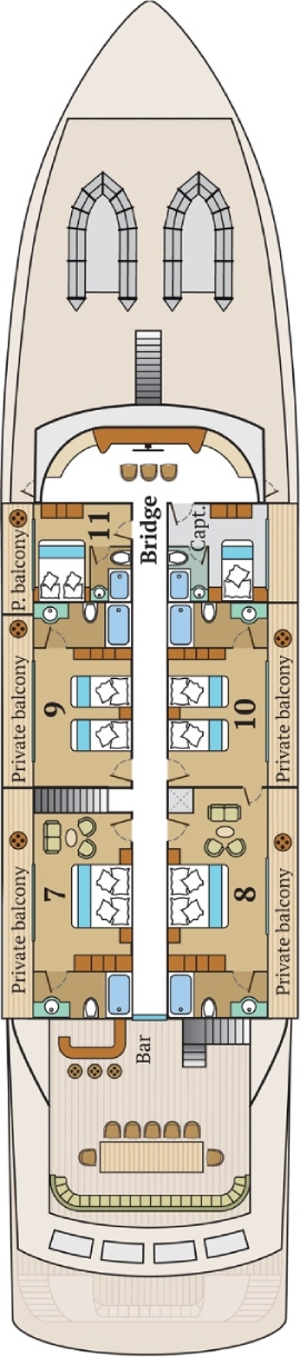 MS Infinity Upper Deck deck plan